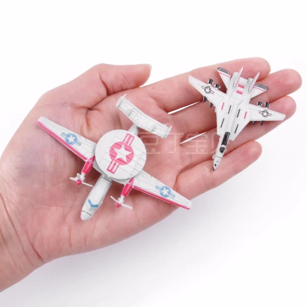 Model Airplane Plastic - 1 adet 4D plastik montajlı uçak