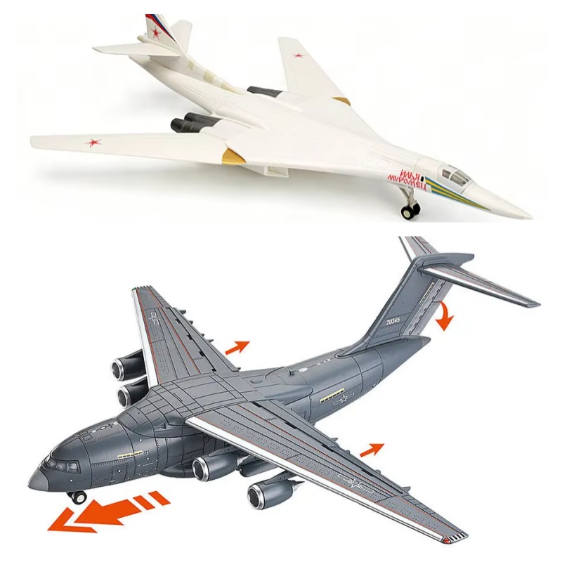 Model Airplane Plastic - 1/100 Rus Tu-160 Beyaz Kuğu Uzun