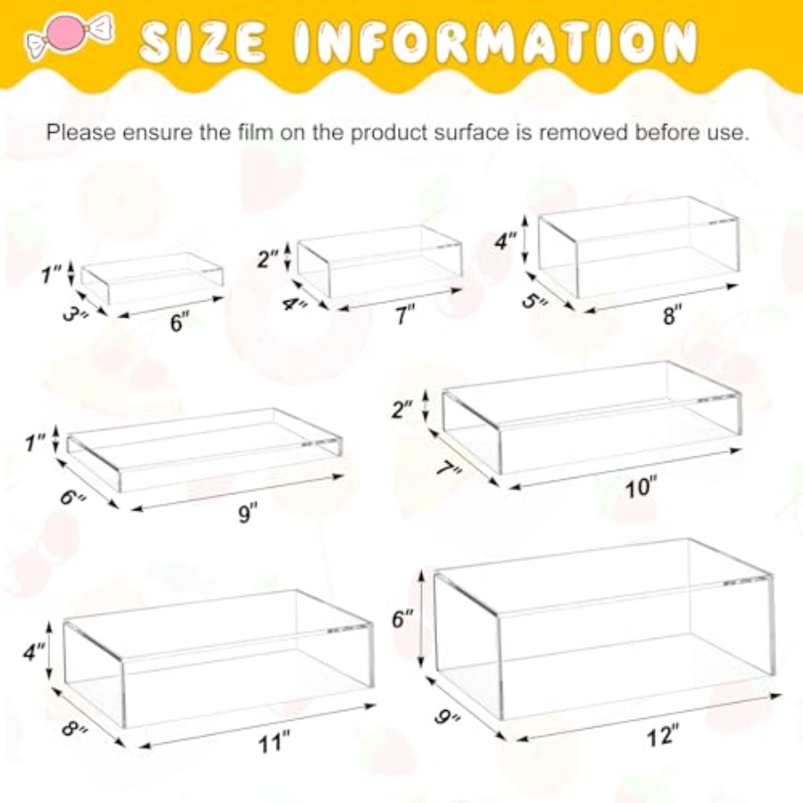 Yiyecek servisi tatlı masası y - Display Risers Set incelemesi ve fiyatı